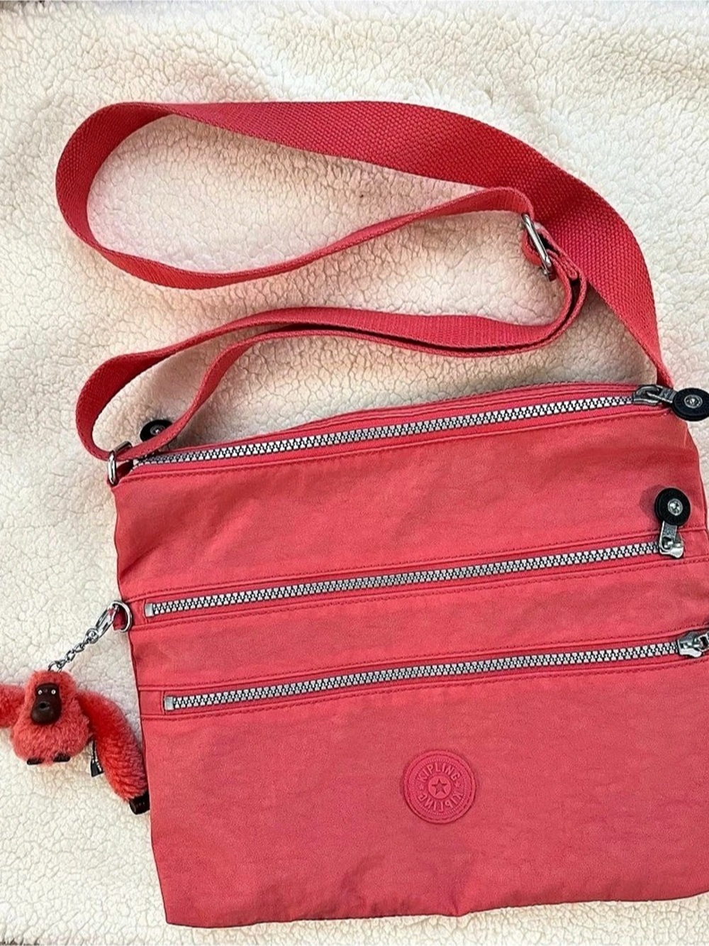 Kipling Alvar Crossbody Bag with Monkey Charm
